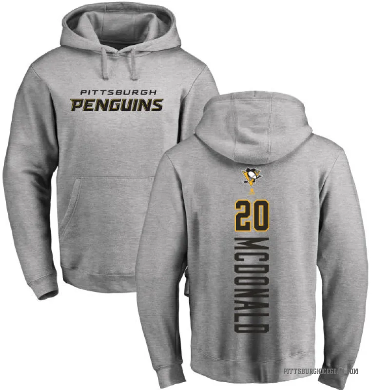 Ab Mcdonald Youth Pittsburgh Penguins Branded Ash Backer Pullover Hoodie