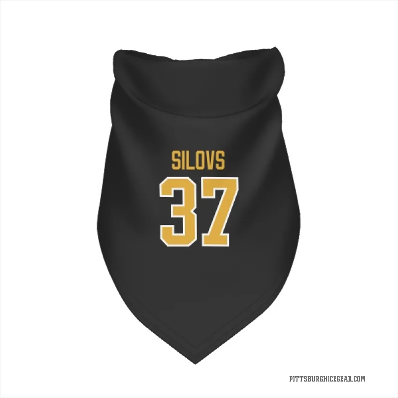Arturs Silovs  Black Pittsburgh Penguins  Cat & Dog Pet Bandana