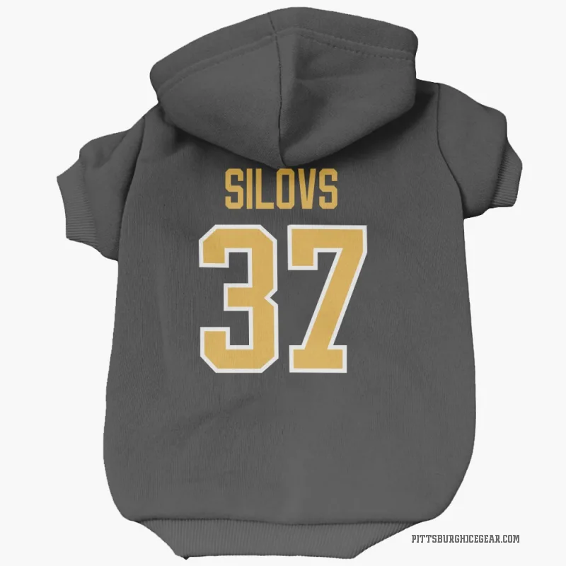 Arturs Silovs  Black Pittsburgh Penguins  Cat & Dog Pet Hoodie