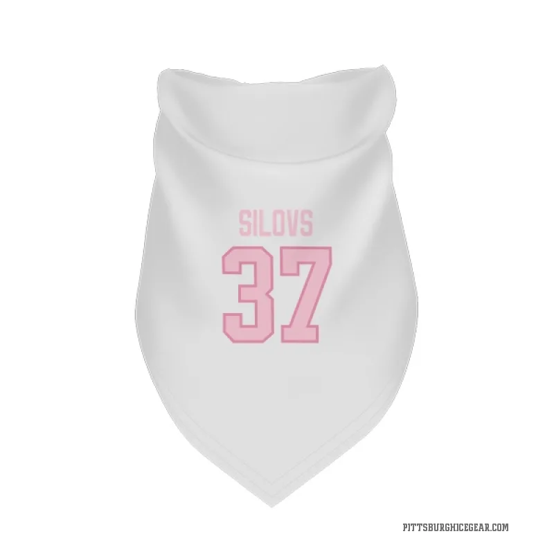 Arturs Silovs  White Pink Pittsburgh Penguins  Cat & Dog Pet Bandana