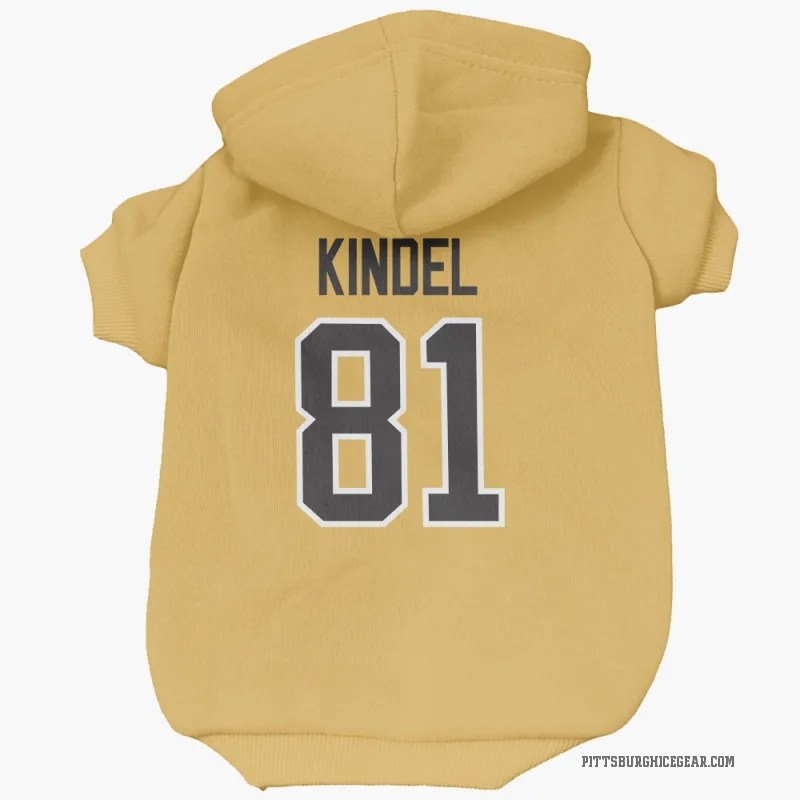 Ben Kindel  Gold Pittsburgh Penguins  Cat & Dog Pet Hoodie