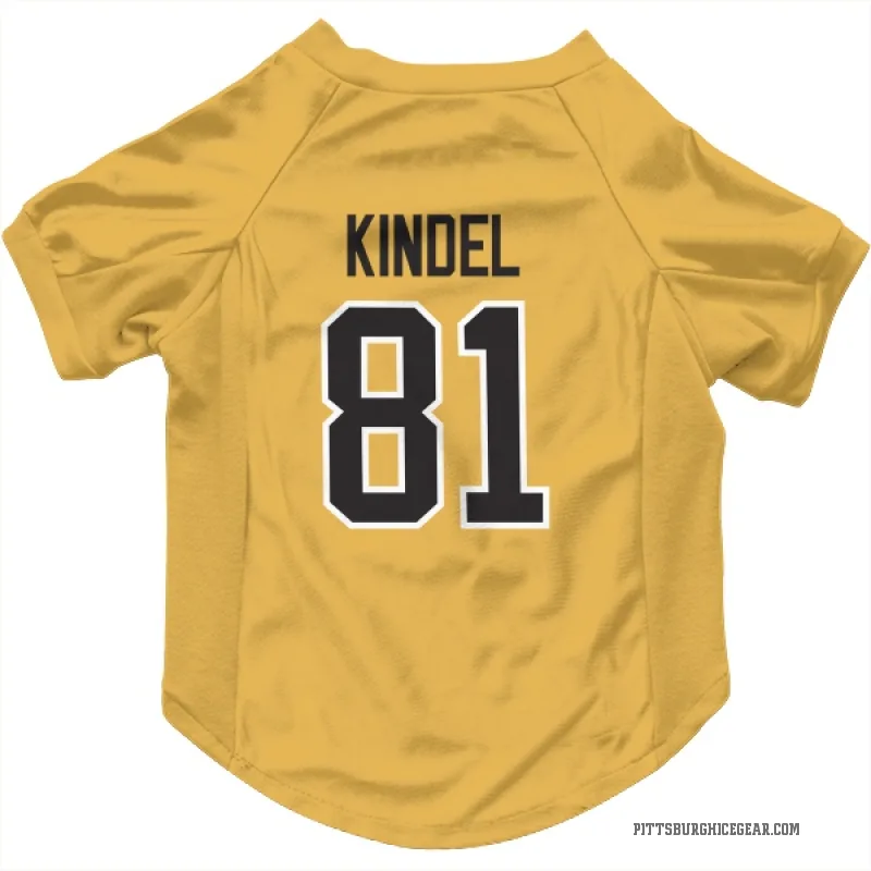 Ben Kindel  Gold Pittsburgh Penguins  Cat & Dog Pet Jersey