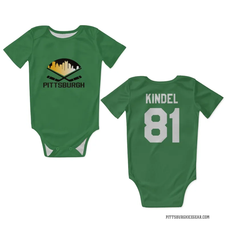 Ben Kindel  Green Pittsburgh Penguins  Newborn & Infant Bodysuit