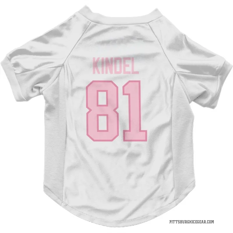 Ben Kindel  White Pink Pittsburgh Penguins  Cat & Dog Pet Jersey