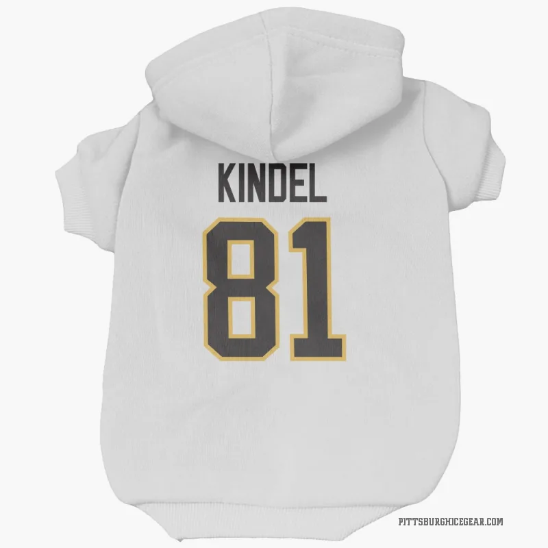 Ben Kindel  White Pittsburgh Penguins  Cat & Dog Pet Hoodie