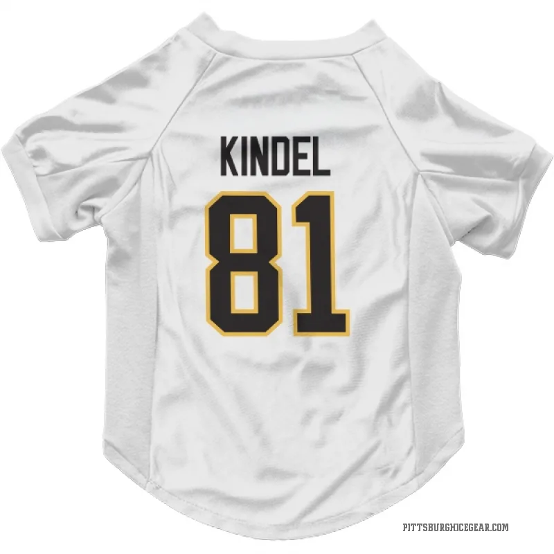 Ben Kindel  White Pittsburgh Penguins  Cat & Dog Pet Jersey