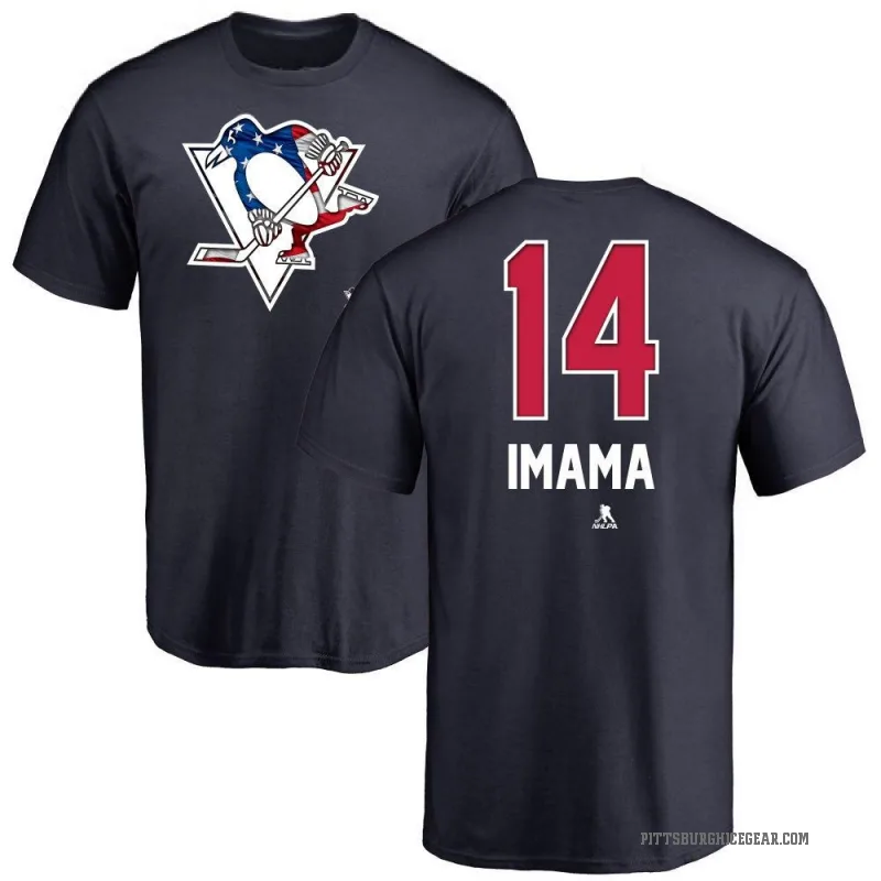 Bokondji Imama Youth Navy Pittsburgh Penguins Name and Number Banner Wave T-Shirt -