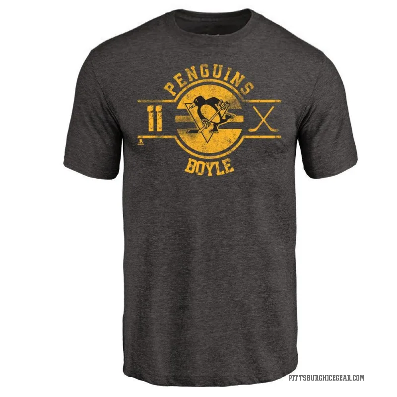 Brian Boyle Youth Black Pittsburgh Penguins Insignia T-Shirt -