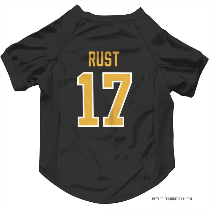 Bryan Rust  Black Pittsburgh Penguins  Cat & Dog Pet Jersey