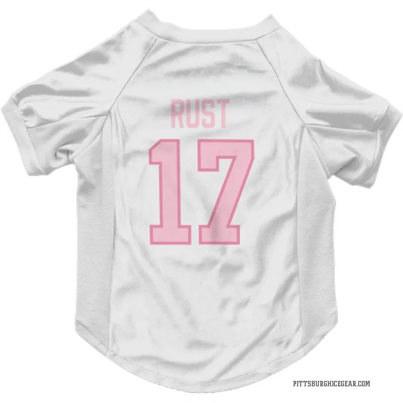 Bryan Rust  White Pink Pittsburgh Penguins  Cat & Dog Pet Jersey