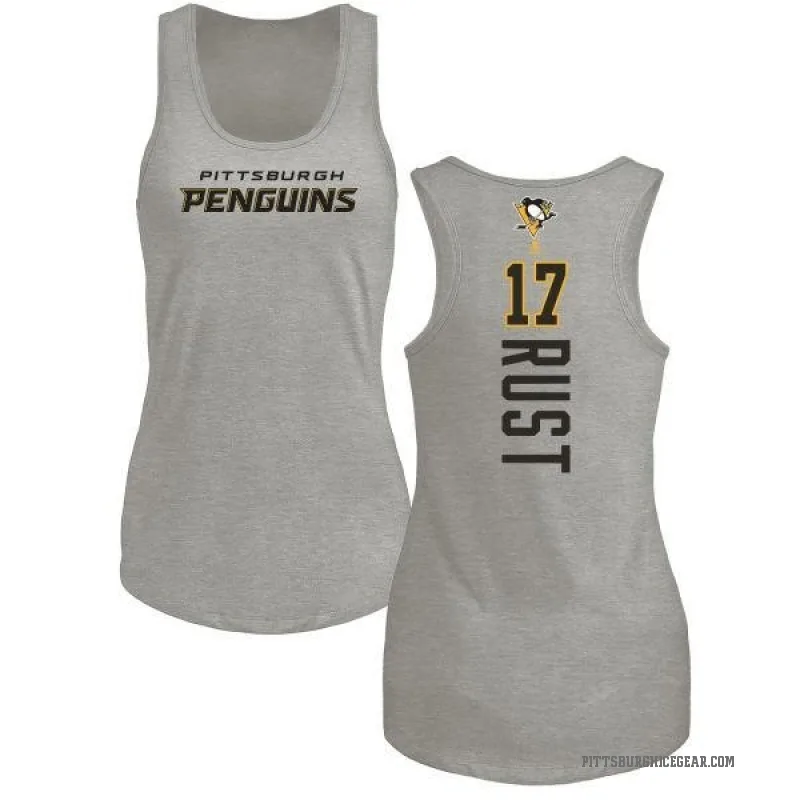 Bryan Rust Women's Ash Pittsburgh Penguins Backer Tank Top -