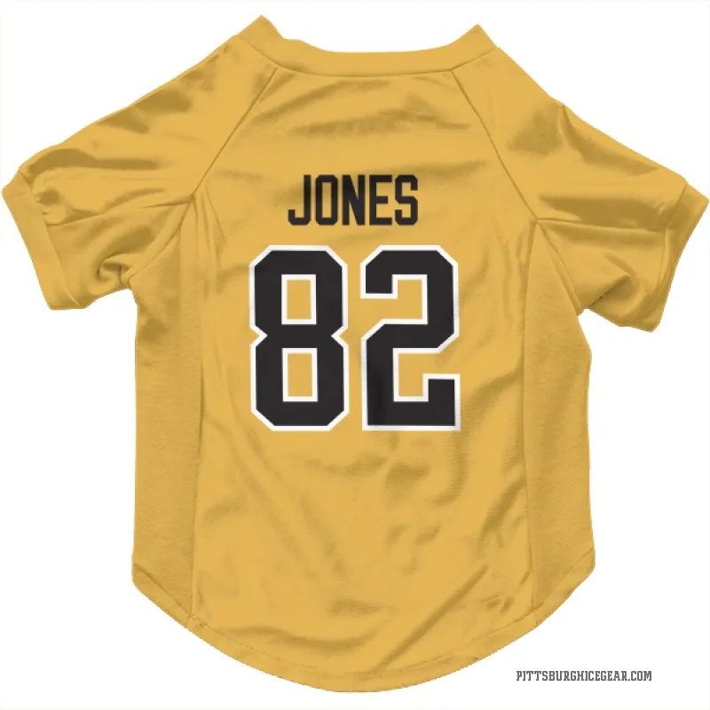 Caleb Jones  Gold Pittsburgh Penguins  Cat & Dog Pet Jersey
