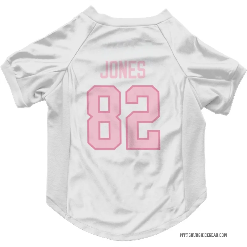 Caleb Jones  White Pink Pittsburgh Penguins  Cat & Dog Pet Jersey