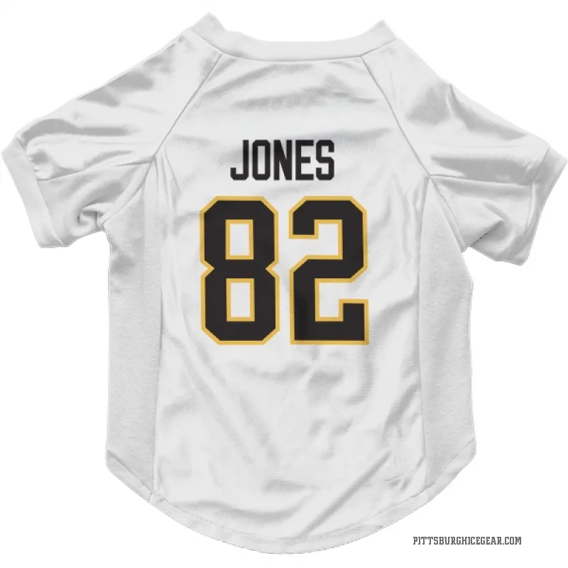 Caleb Jones  White Pittsburgh Penguins  Cat & Dog Pet Jersey