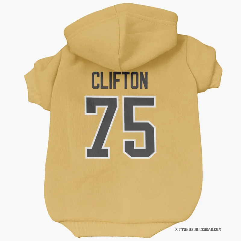 Connor Clifton  Gold Pittsburgh Penguins  Cat & Dog Pet Hoodie
