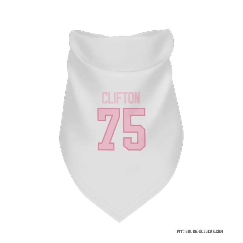 Connor Clifton  White Pink Pittsburgh Penguins  Cat & Dog Pet Bandana