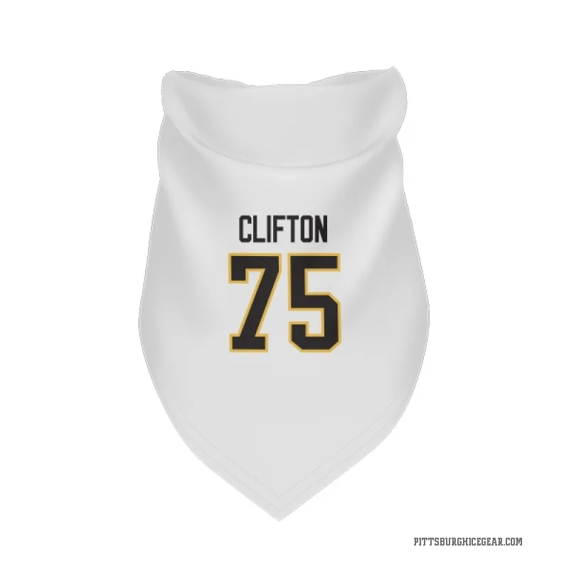 Connor Clifton  White Pittsburgh Penguins  Cat & Dog Pet Bandana