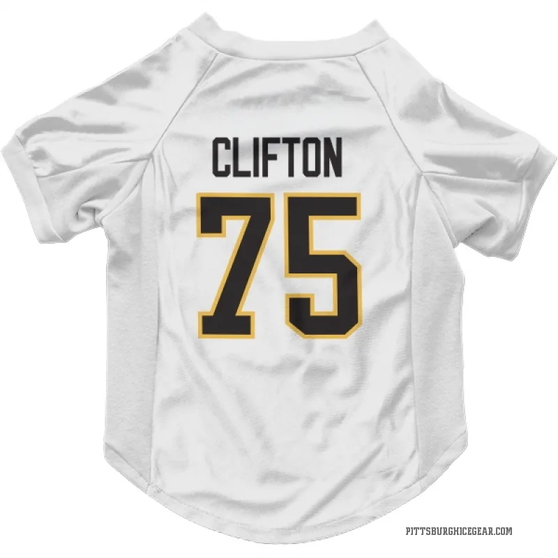 Connor Clifton  White Pittsburgh Penguins  Cat & Dog Pet Jersey