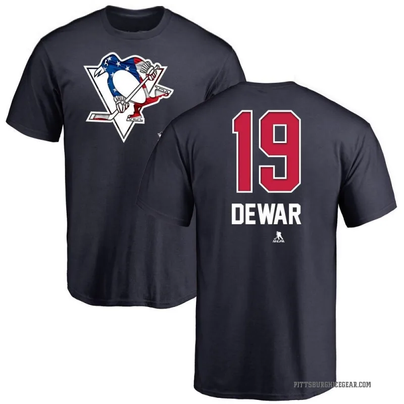 Connor Dewar Youth Navy Pittsburgh Penguins Name and Number Banner Wave T-Shirt -