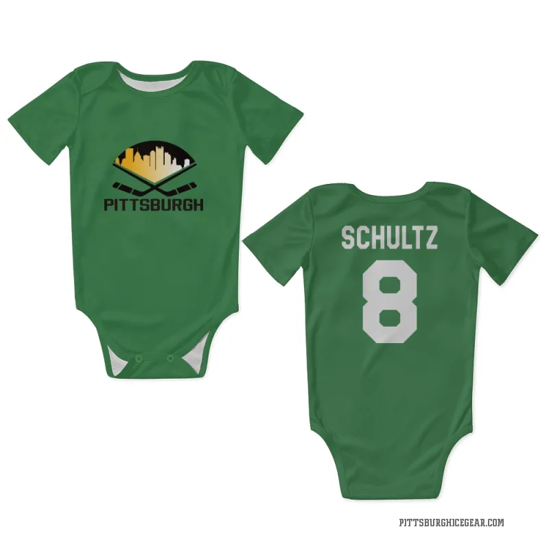 Dave Schultz  Green Pittsburgh Penguins  Newborn & Infant Bodysuit