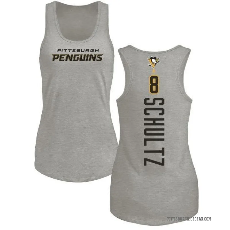 Dave Schultz Women's Ash Pittsburgh Penguins Backer Tank Top -