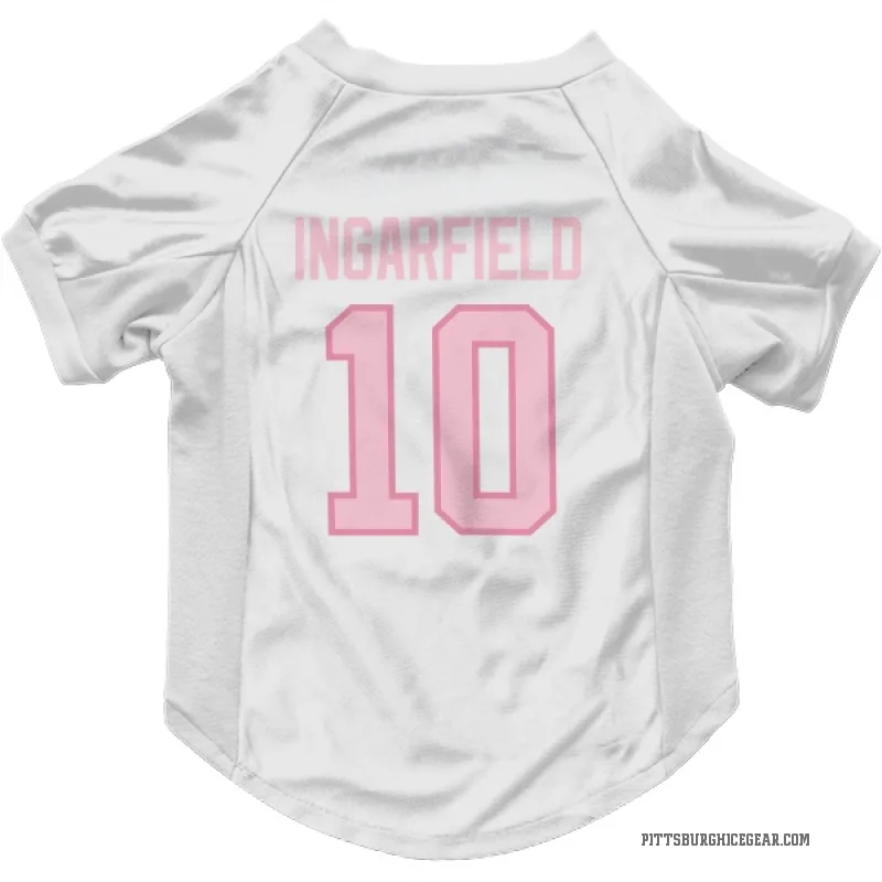 Earl Ingarfield  White Pink Pittsburgh Penguins  Cat & Dog Pet Jersey