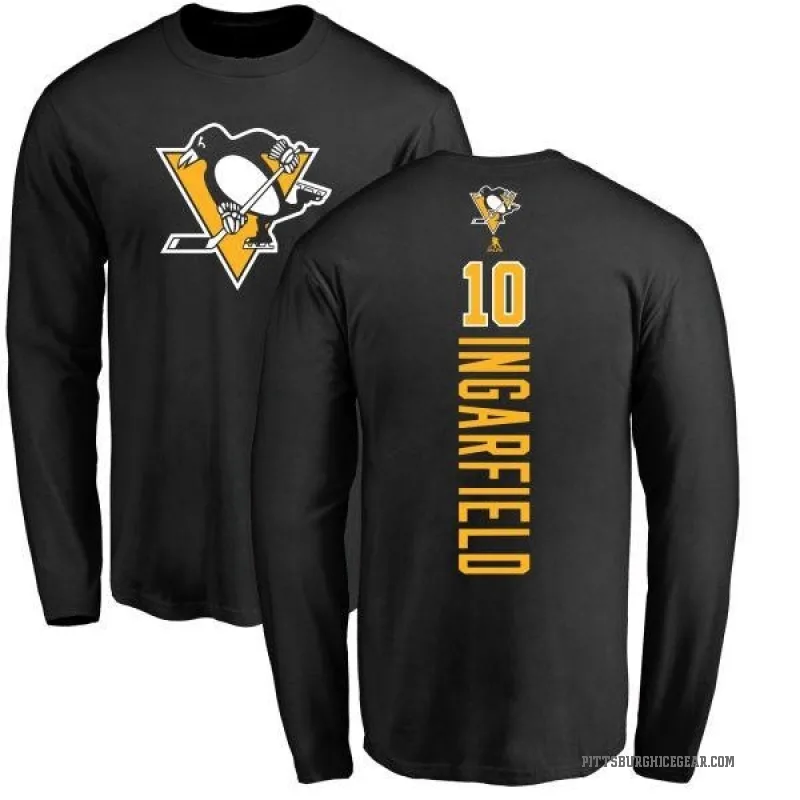 Earl Ingarfield Youth Black Pittsburgh Penguins Backer Long Sleeve T-Shirt -