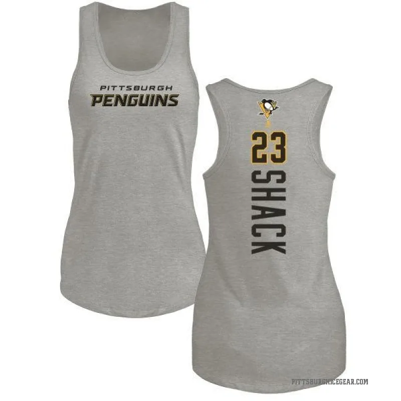 Eddie Shack Women's Ash Pittsburgh Penguins Backer Tank Top -