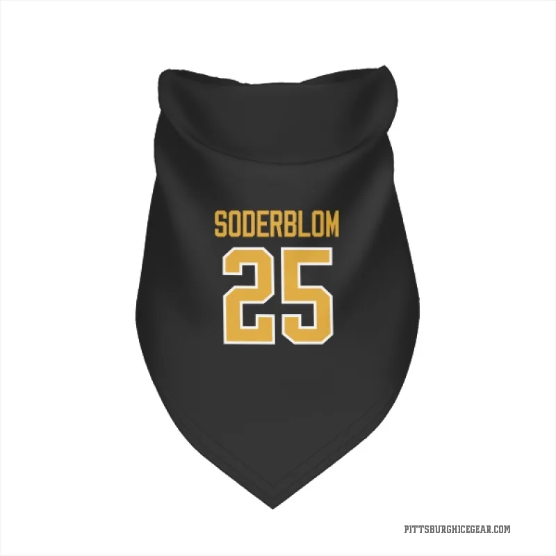 Elmer Soderblom  Black Pittsburgh Penguins  Cat & Dog Pet Bandana