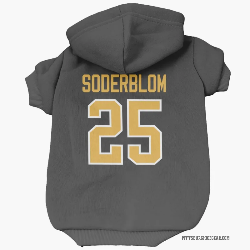 Elmer Soderblom  Black Pittsburgh Penguins  Cat & Dog Pet Hoodie