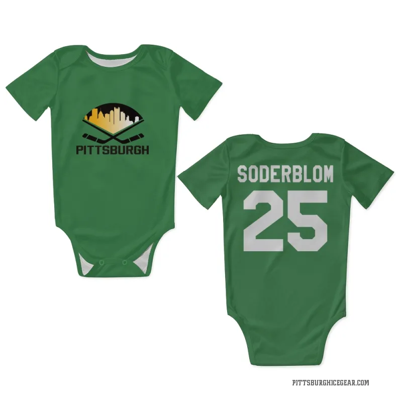 Elmer Soderblom  Green Pittsburgh Penguins  Newborn & Infant Bodysuit