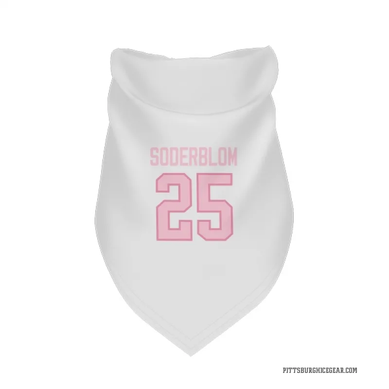 Elmer Soderblom  White Pink Pittsburgh Penguins  Cat & Dog Pet Bandana
