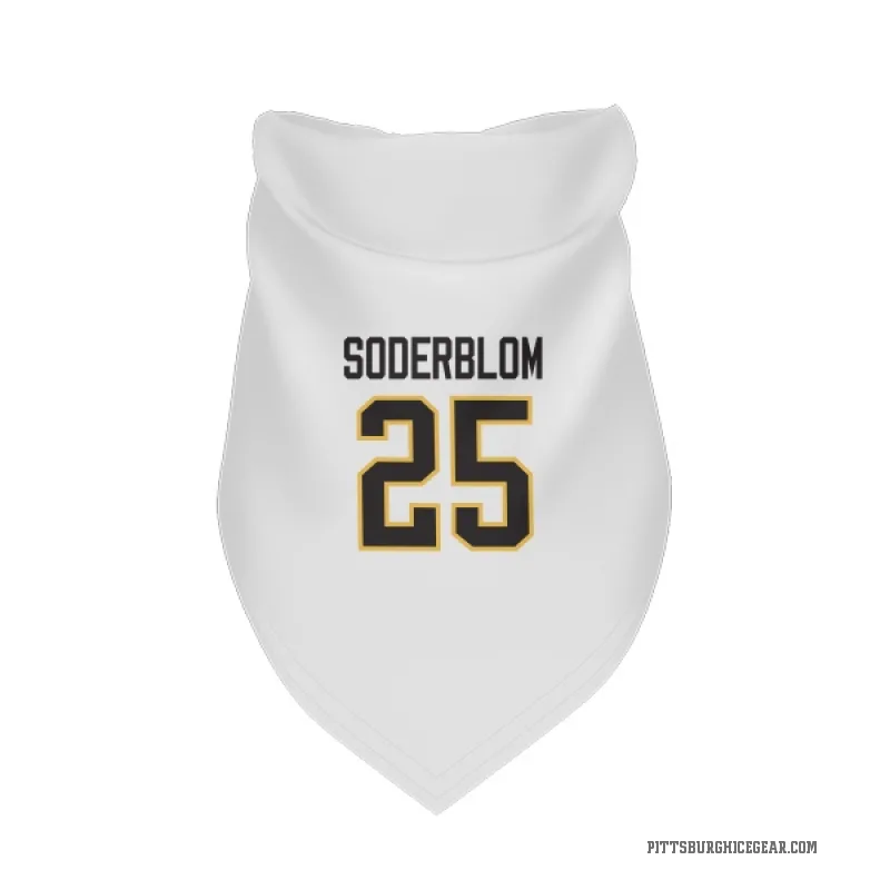 Elmer Soderblom  White Pittsburgh Penguins  Cat & Dog Pet Bandana