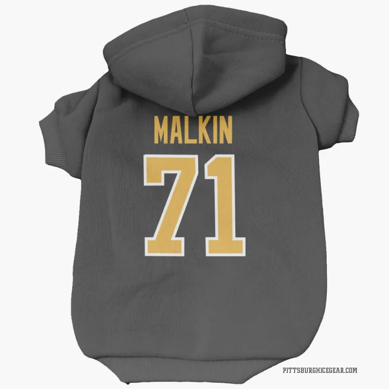 Evgeni Malkin  Black Pittsburgh Penguins  Cat & Dog Pet Hoodie