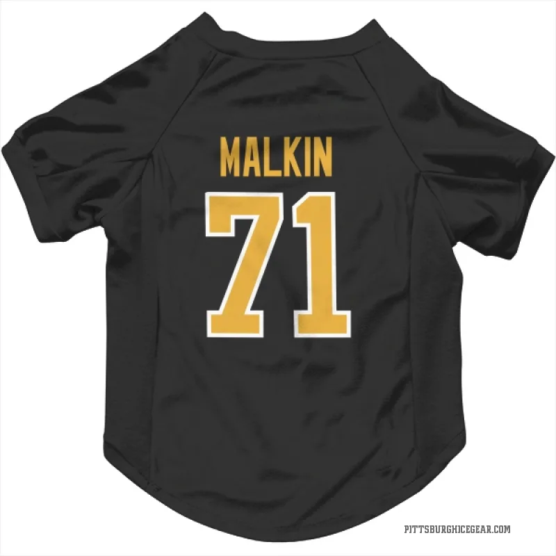 Evgeni Malkin  Black Pittsburgh Penguins  Cat & Dog Pet Jersey
