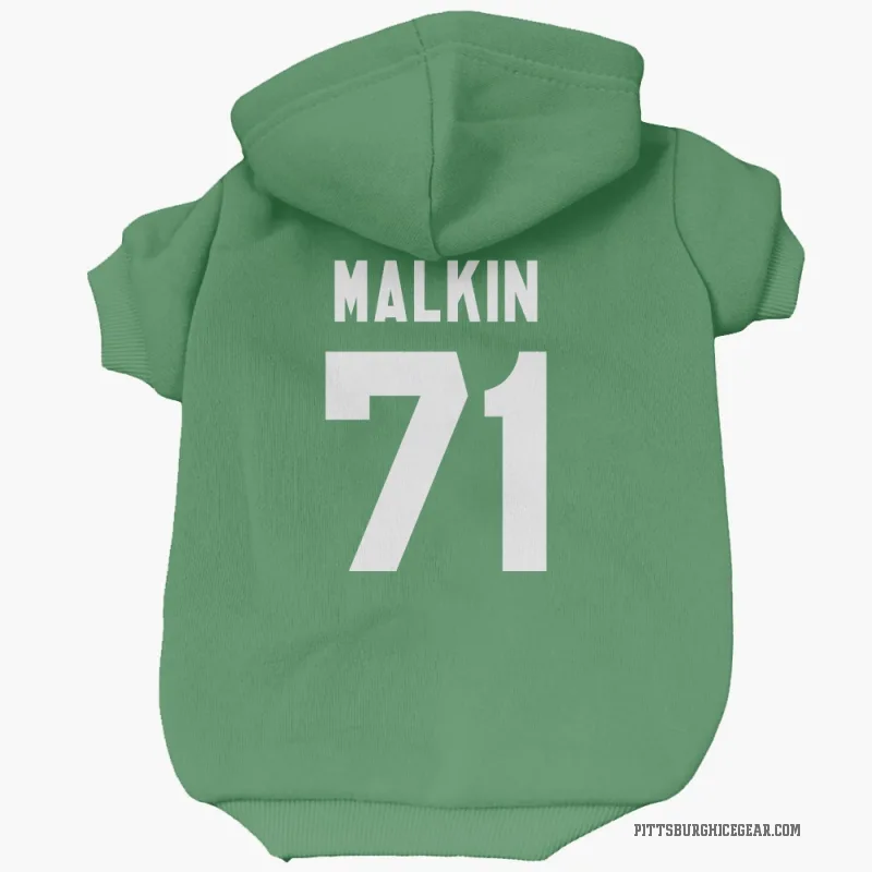 Evgeni Malkin  Green Pittsburgh Penguins  Cat & Dog Pet Hoodie