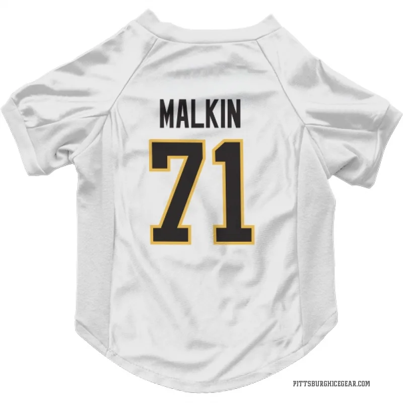 Evgeni Malkin  White Pittsburgh Penguins  Cat & Dog Pet Jersey