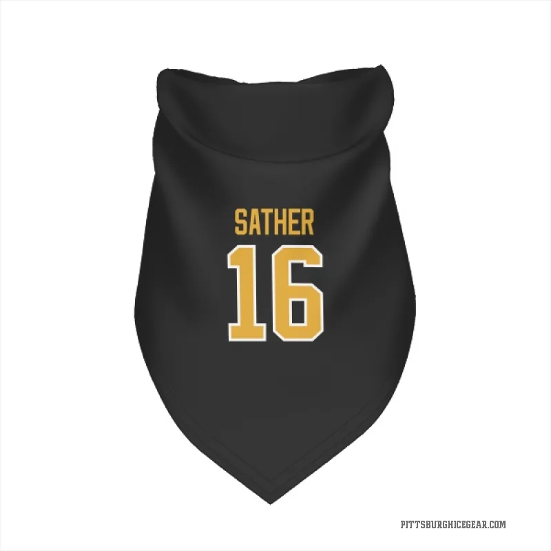Glen Sather  Black Pittsburgh Penguins  Cat & Dog Pet Bandana