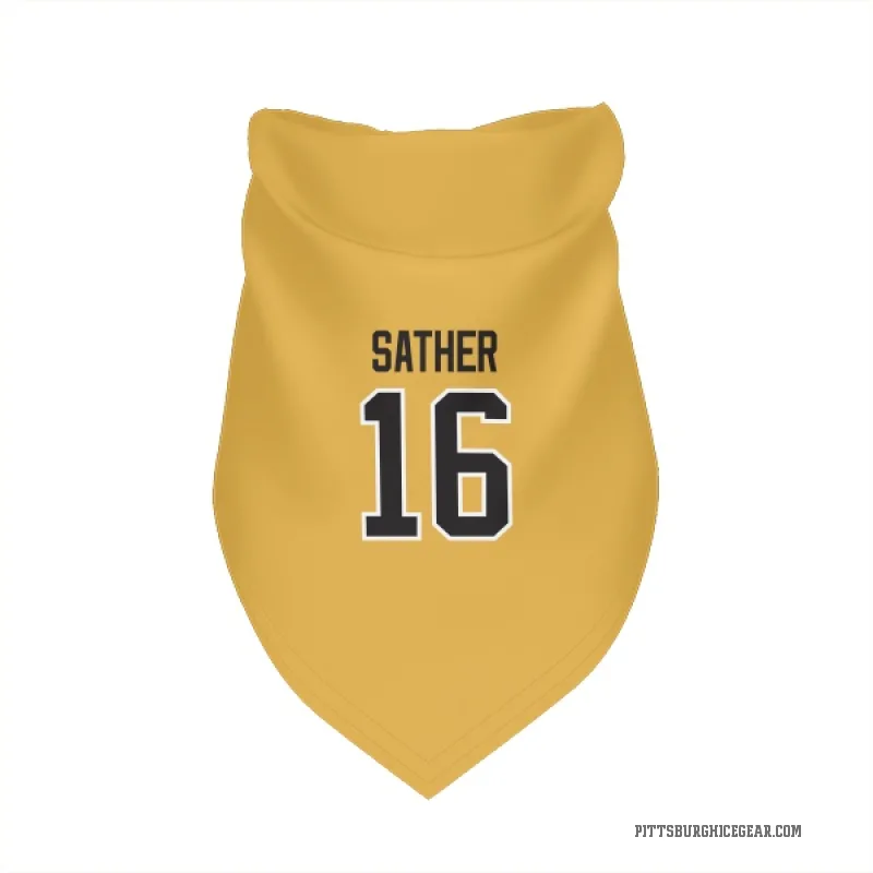 Glen Sather  Gold Pittsburgh Penguins  Cat & Dog Pet Bandana