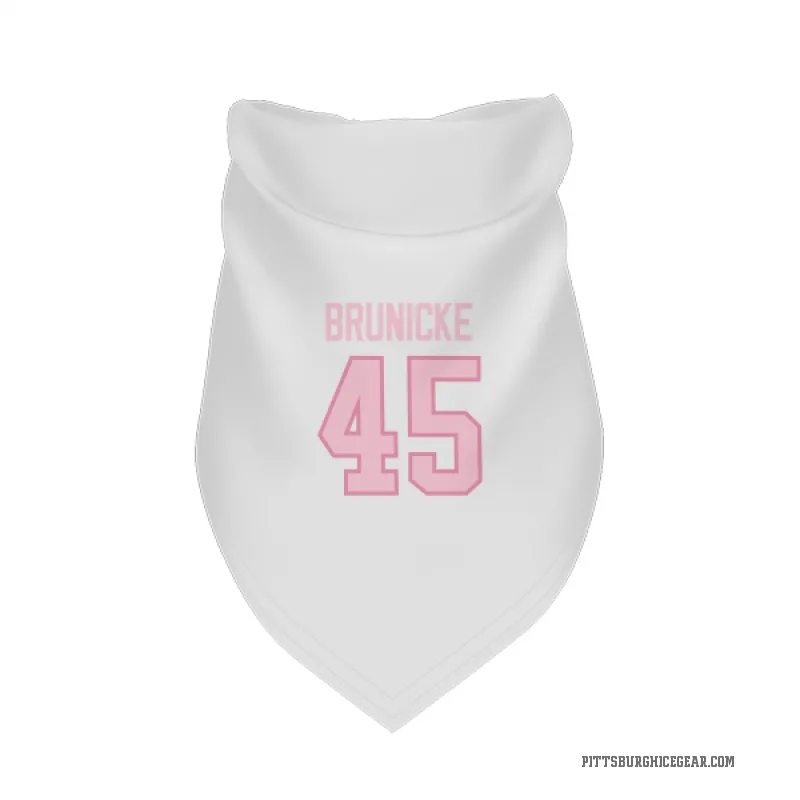 Harrison Brunicke  White Pink Pittsburgh Penguins  Cat & Dog Pet Bandana