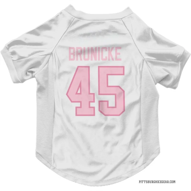 Harrison Brunicke  White Pink Pittsburgh Penguins  Cat & Dog Pet Jersey