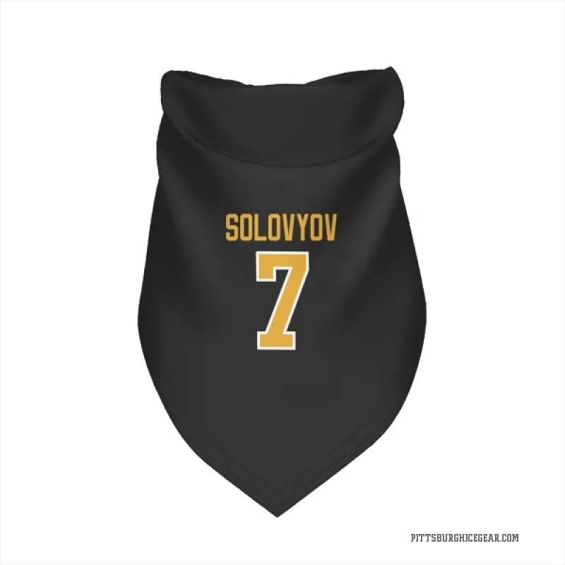 Ilya Solovyov  Black Pittsburgh Penguins  Cat & Dog Pet Bandana