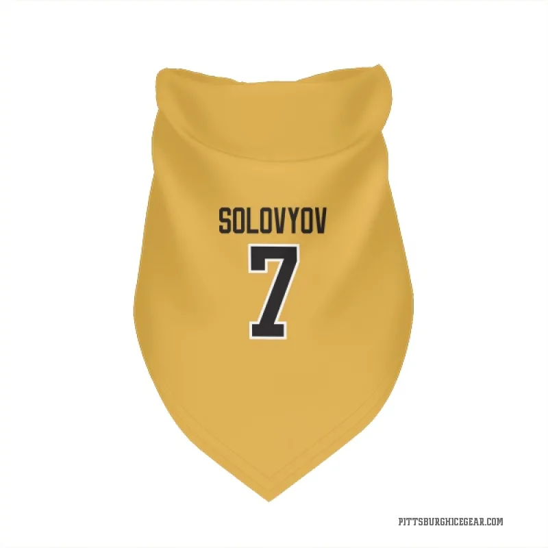 Ilya Solovyov  Gold Pittsburgh Penguins  Cat & Dog Pet Bandana