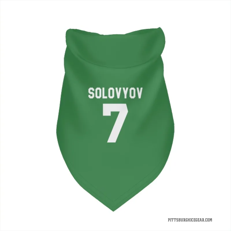 Ilya Solovyov  Green Pittsburgh Penguins  Cat & Dog Pet Bandana