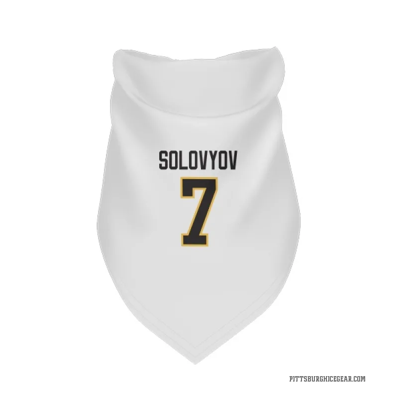Ilya Solovyov  White Pittsburgh Penguins  Cat & Dog Pet Bandana
