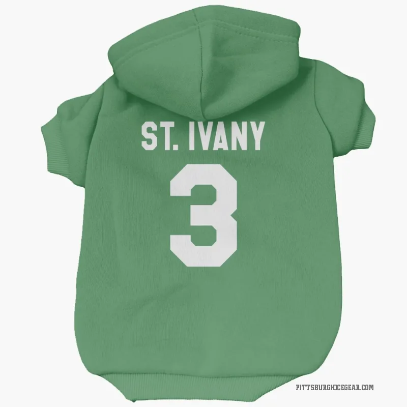 Jack St. Ivany  Green Pittsburgh Penguins  Cat & Dog Pet Hoodie