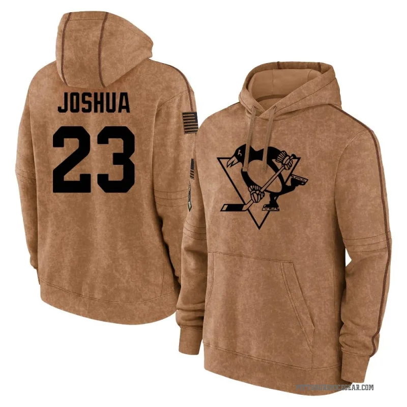 Jagger Joshua Youth Brown Pittsburgh Penguins 2023 Salute to Service Club Pullover Hoodie