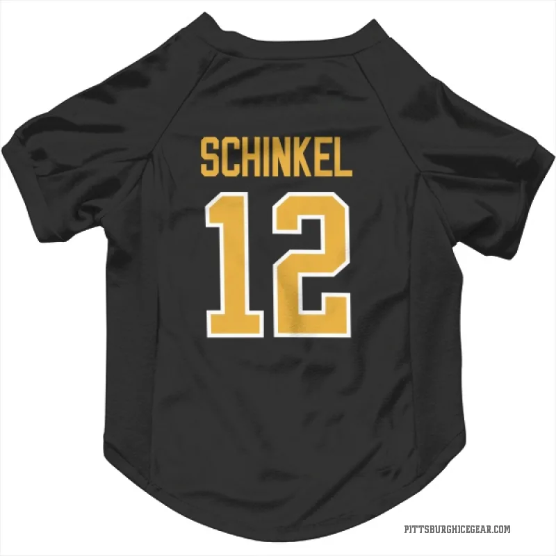 Ken Schinkel  Black Pittsburgh Penguins  Cat & Dog Pet Jersey