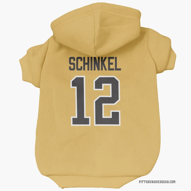 Ken Schinkel  Gold Pittsburgh Penguins  Cat & Dog Pet Hoodie