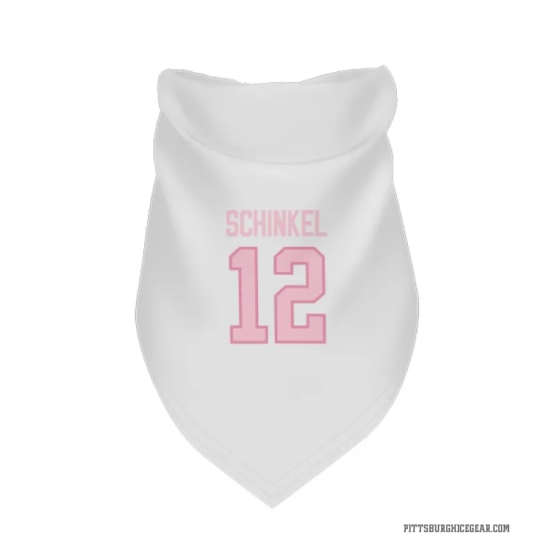 Ken Schinkel  White Pink Pittsburgh Penguins  Cat & Dog Pet Bandana
